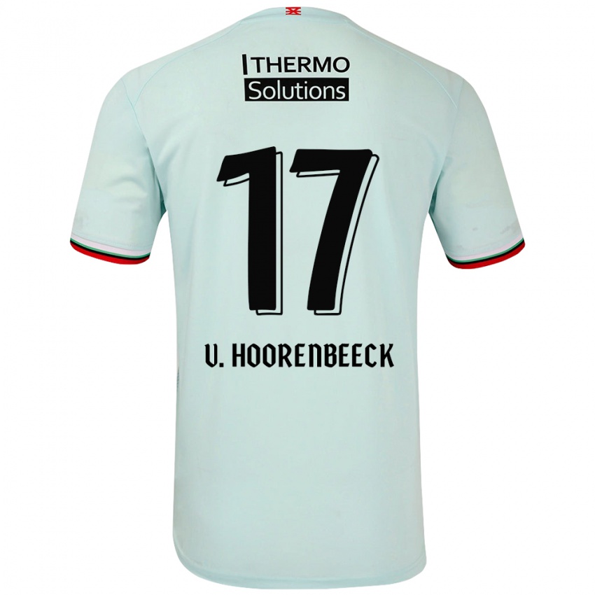 Kinder Alec Van Hoorenbeeck #17 Hellgrün Auswärtstrikot Trikot 2024/25 T-Shirt Schweiz