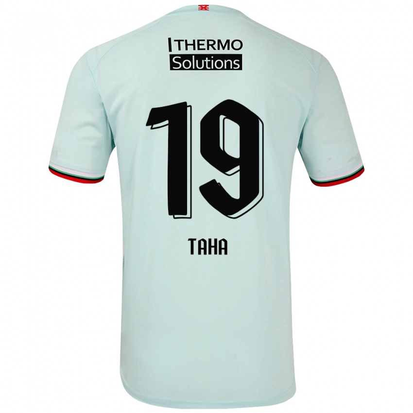 Kinder Younes Taha #19 Hellgrün Auswärtstrikot Trikot 2024/25 T-Shirt Schweiz