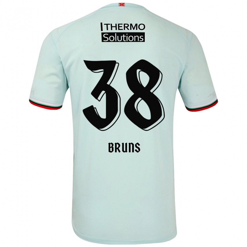 Kinder Max Bruns #38 Hellgrün Auswärtstrikot Trikot 2024/25 T-Shirt Schweiz