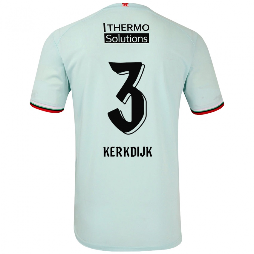 Kinder Danique Kerkdijk #3 Hellgrün Auswärtstrikot Trikot 2024/25 T-Shirt Schweiz