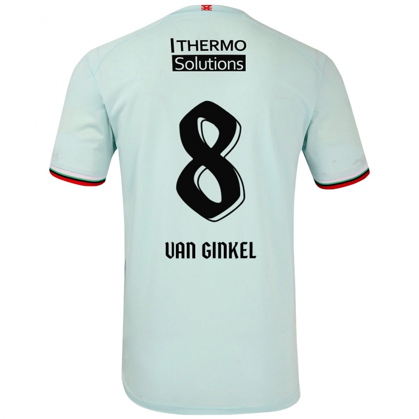 Kinder Danique Van Ginkel #8 Hellgrün Auswärtstrikot Trikot 2024/25 T-Shirt Schweiz