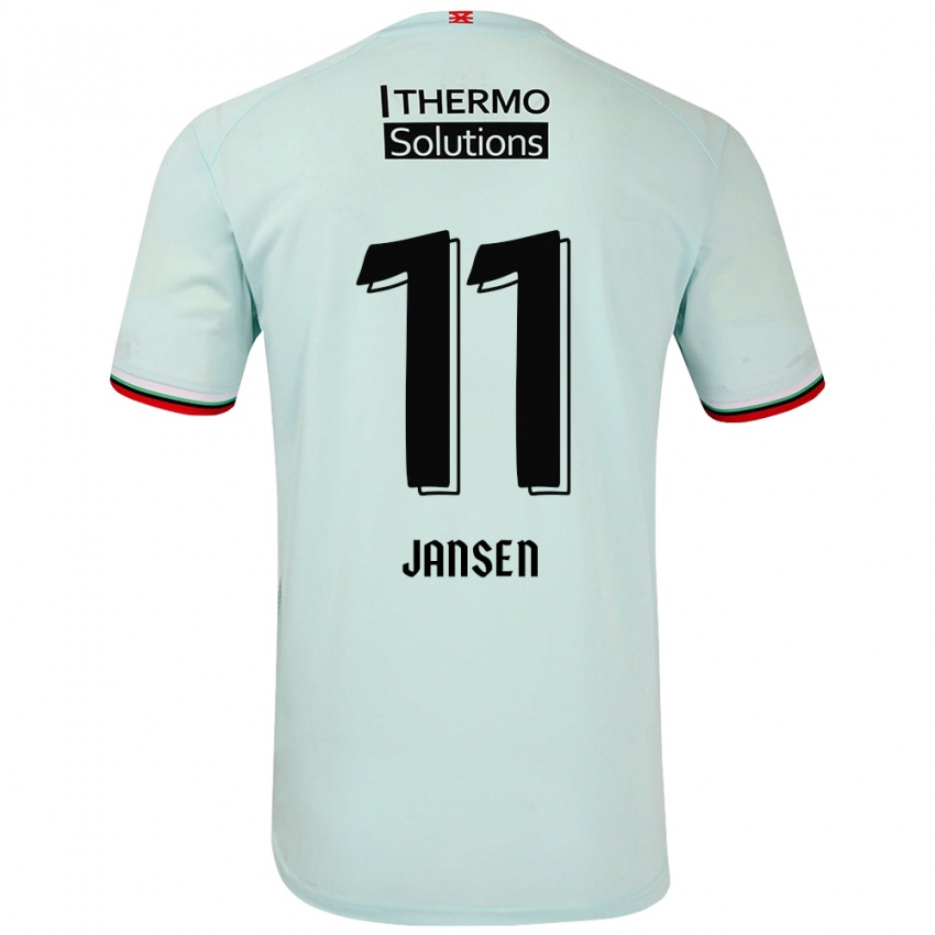 Kinder Renate Jansen #11 Hellgrün Auswärtstrikot Trikot 2024/25 T-Shirt Schweiz