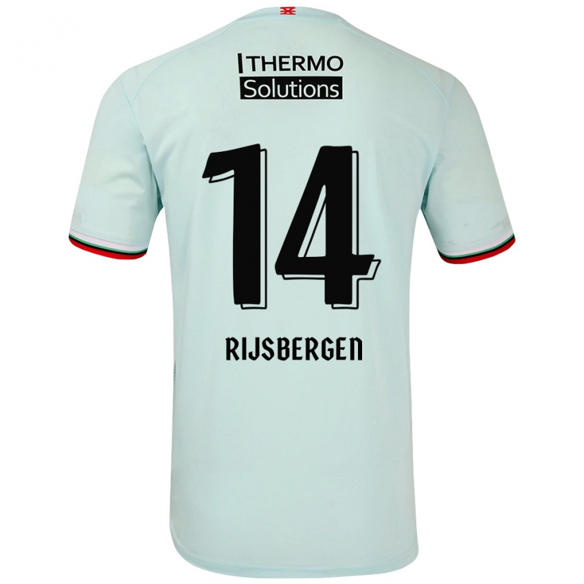 Kinder Liz Rijsbergen #14 Hellgrün Auswärtstrikot Trikot 2024/25 T-Shirt Schweiz