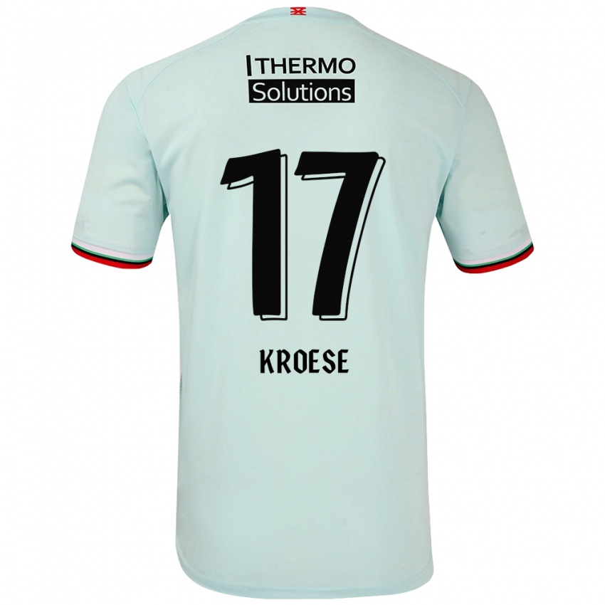 Kinder Fieke Kroese #17 Hellgrün Auswärtstrikot Trikot 2024/25 T-Shirt Schweiz