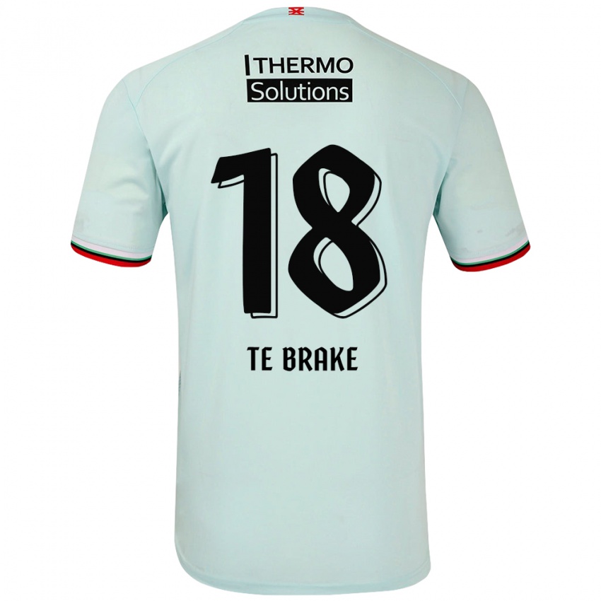 Kinder Sophie Te Brake #18 Hellgrün Auswärtstrikot Trikot 2024/25 T-Shirt Schweiz