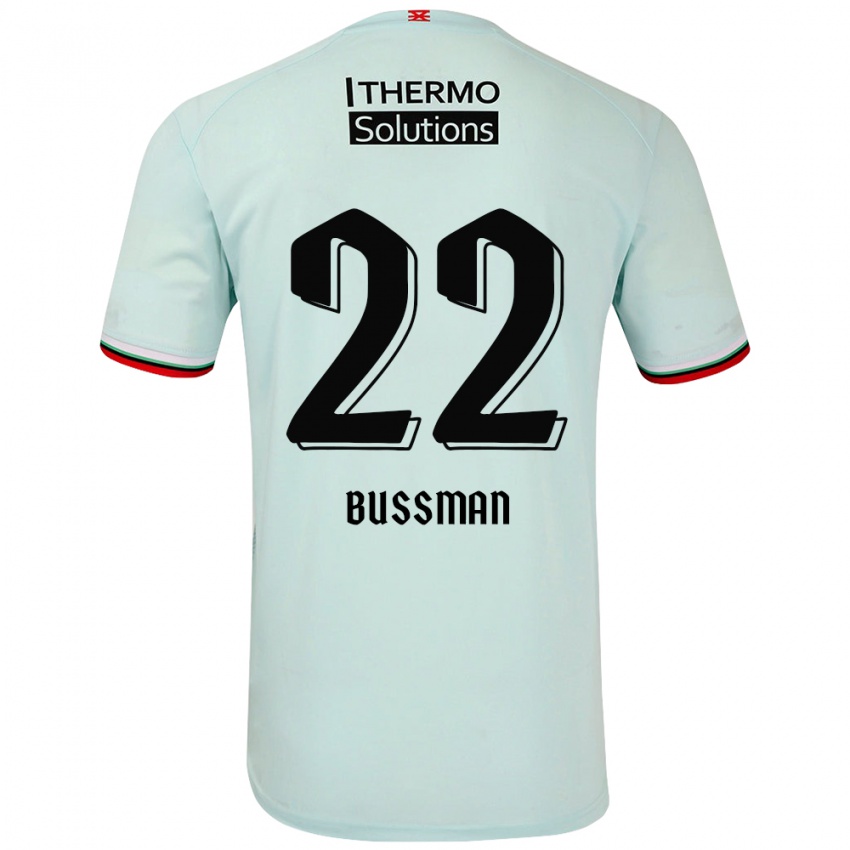 Kinder Fiene Bussman #22 Hellgrün Auswärtstrikot Trikot 2024/25 T-Shirt Schweiz