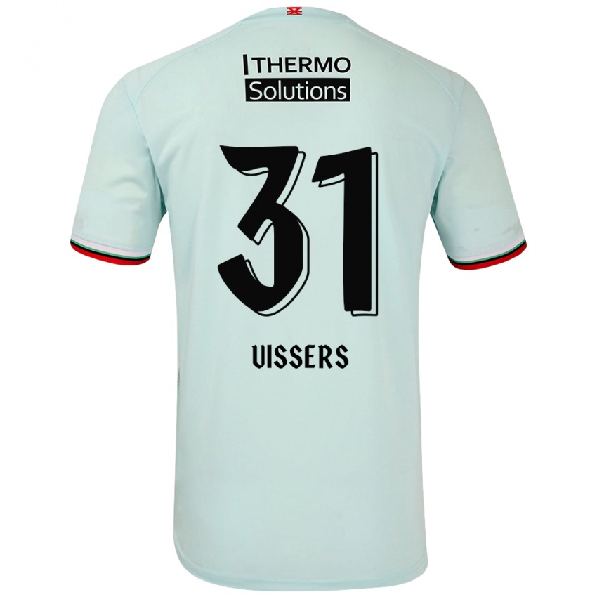 Kinder Kiki Vissers #31 Hellgrün Auswärtstrikot Trikot 2024/25 T-Shirt Schweiz