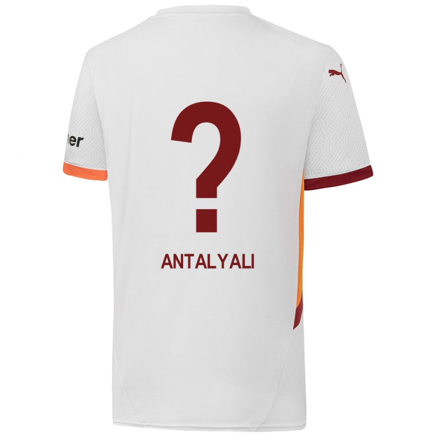 Kinder Taylan Antalyalı #0 Weiß Gelb Rot Auswärtstrikot Trikot 2024/25 T-Shirt Schweiz