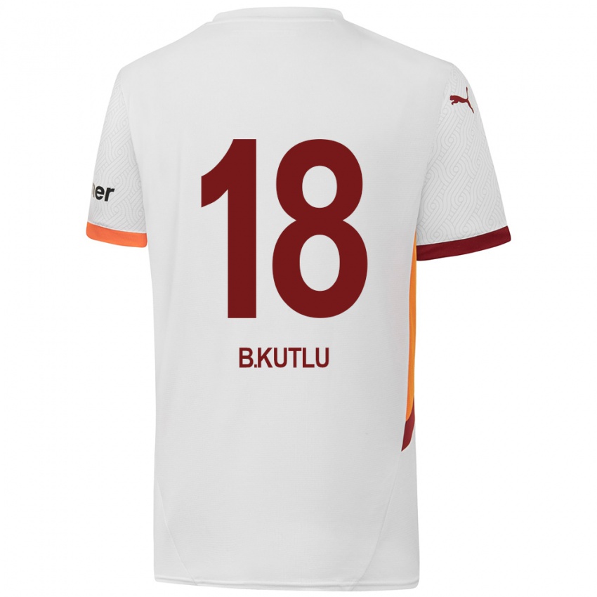 Kinder Berkan Kutlu #18 Weiß Gelb Rot Auswärtstrikot Trikot 2024/25 T-Shirt Schweiz