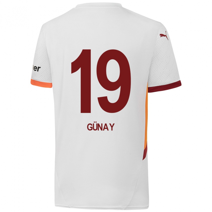 Kinder Günay Güvenç #19 Weiß Gelb Rot Auswärtstrikot Trikot 2024/25 T-Shirt Schweiz