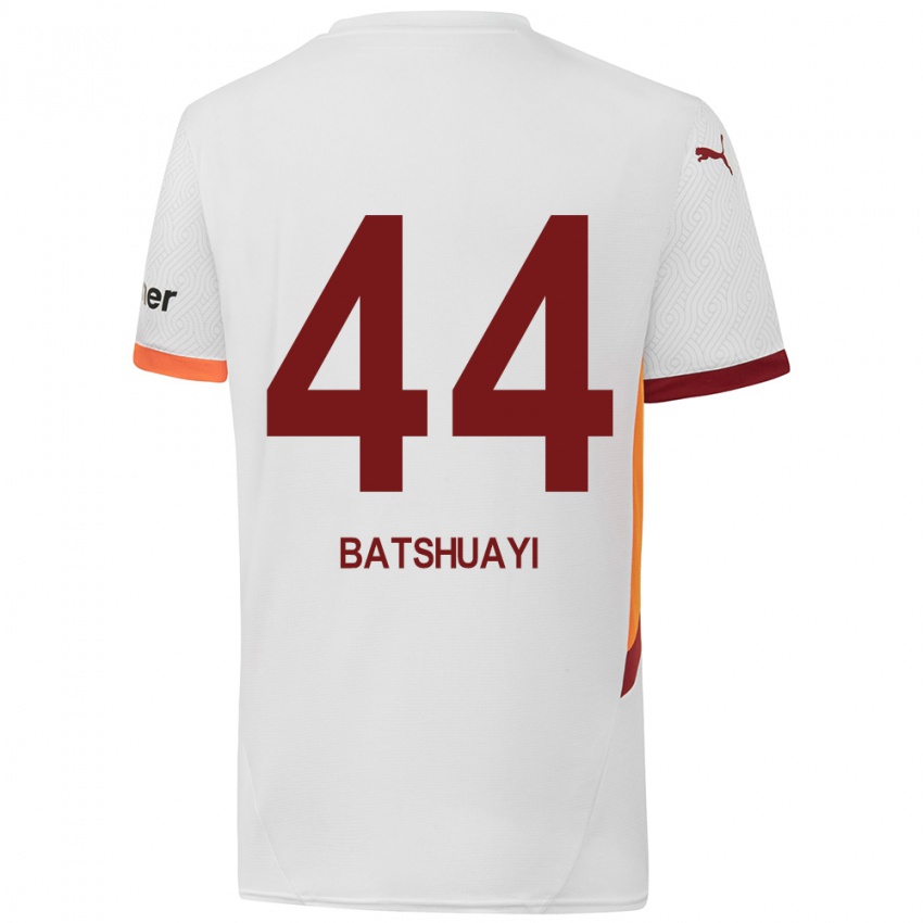 Kinder Michy Batshuayi #44 Weiß Gelb Rot Auswärtstrikot Trikot 2024/25 T-Shirt Schweiz