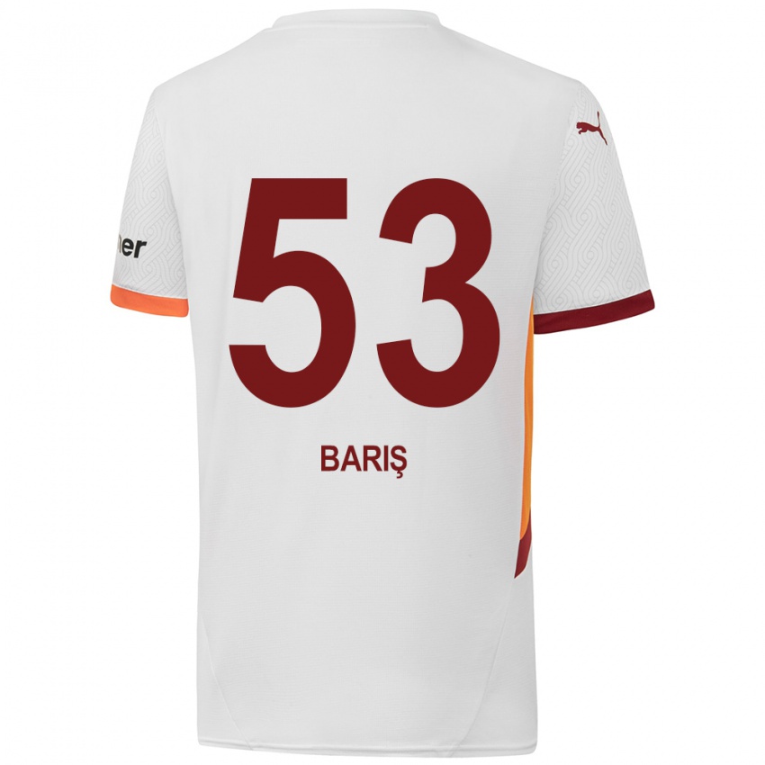 Kinder Barış Alper Yılmaz #53 Weiß Gelb Rot Auswärtstrikot Trikot 2024/25 T-Shirt Schweiz