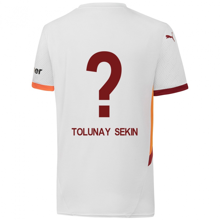 Kinder Burak Tolunay Sekin #0 Weiß Gelb Rot Auswärtstrikot Trikot 2024/25 T-Shirt Schweiz