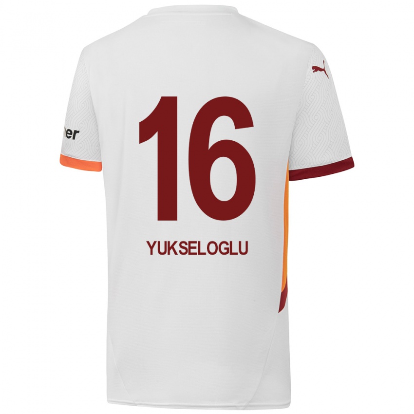 Kinder Ayaz Yükseloğlu #16 Weiß Gelb Rot Auswärtstrikot Trikot 2024/25 T-Shirt Schweiz