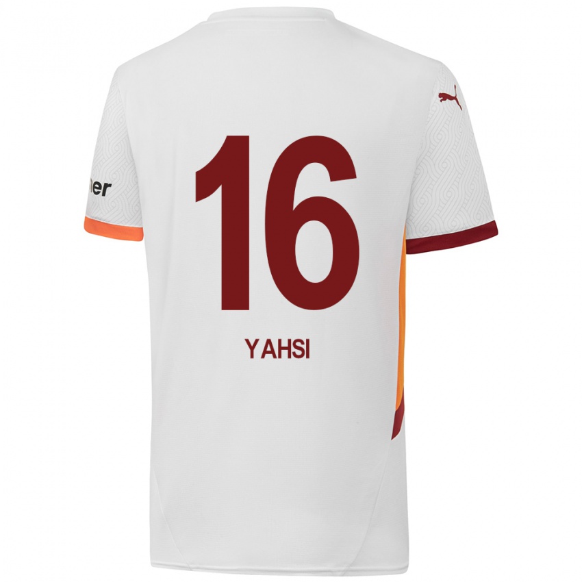 Kinder Ismail Yahsi #16 Weiß Gelb Rot Auswärtstrikot Trikot 2024/25 T-Shirt Schweiz