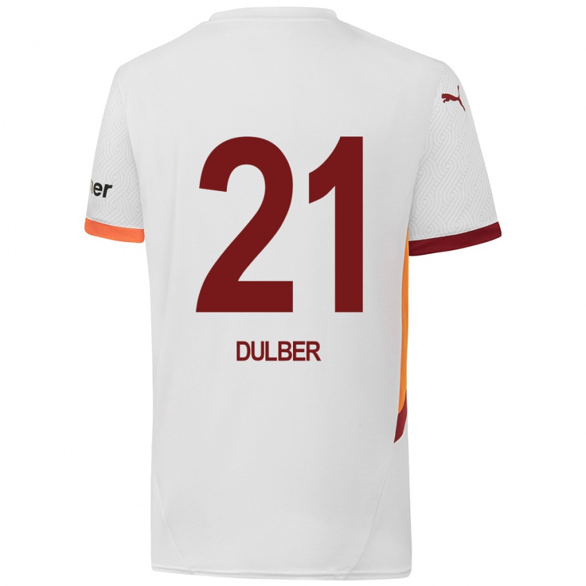 Enfant Maillot Didem Dülber #21 Blanc Jaune Rouge Tenues Extérieur 2024/25 T-Shirt Suisse