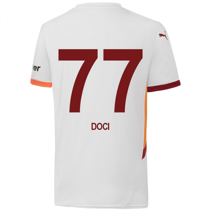 Kinder Megi Doci #77 Weiß Gelb Rot Auswärtstrikot Trikot 2024/25 T-Shirt Schweiz