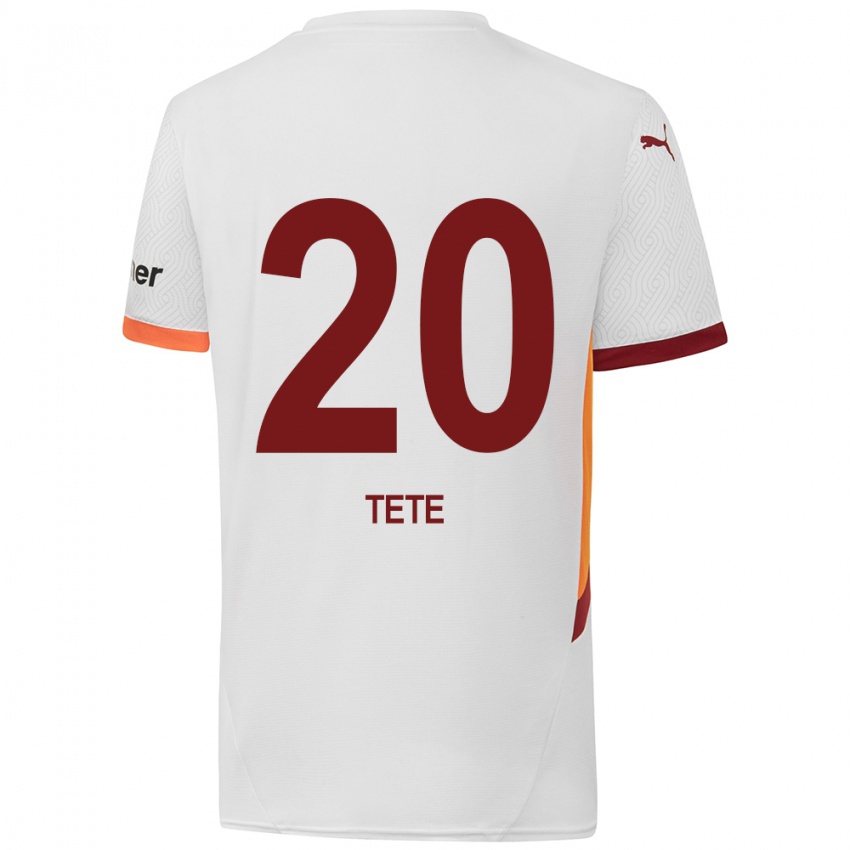 Kinder Tete #20 Weiß Gelb Rot Auswärtstrikot Trikot 2024/25 T-Shirt Schweiz