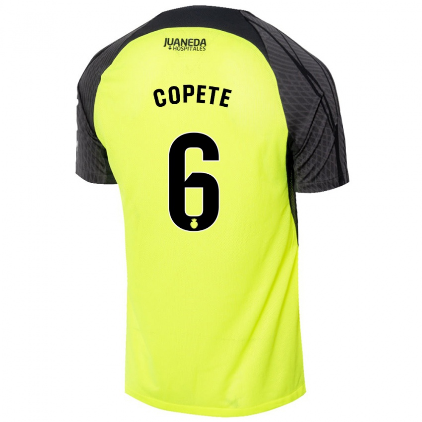 Enfant Maillot José Copete #6 Vert Fluo Noir Tenues Extérieur 2024/25 T-Shirt Suisse