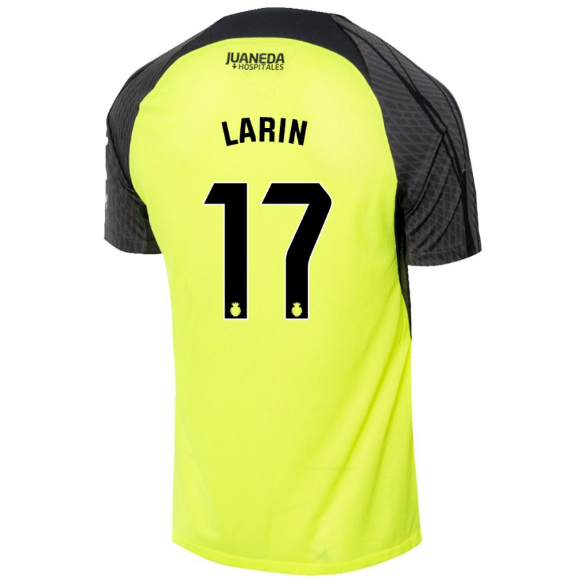 Enfant Maillot Cyle Larin #17 Vert Fluo Noir Tenues Extérieur 2024/25 T-Shirt Suisse