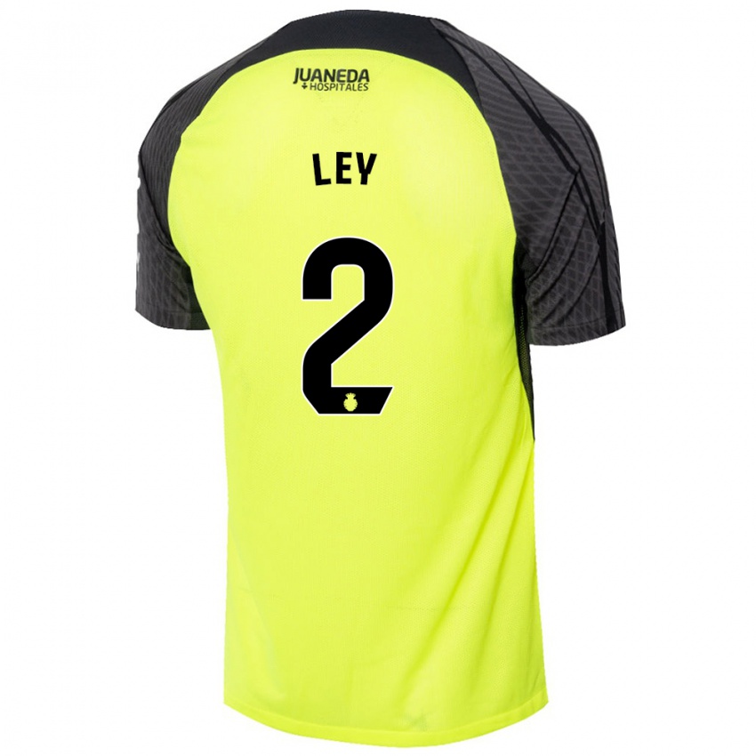 Enfant Maillot Yuzún Ley #2 Vert Fluo Noir Tenues Extérieur 2024/25 T-Shirt Suisse