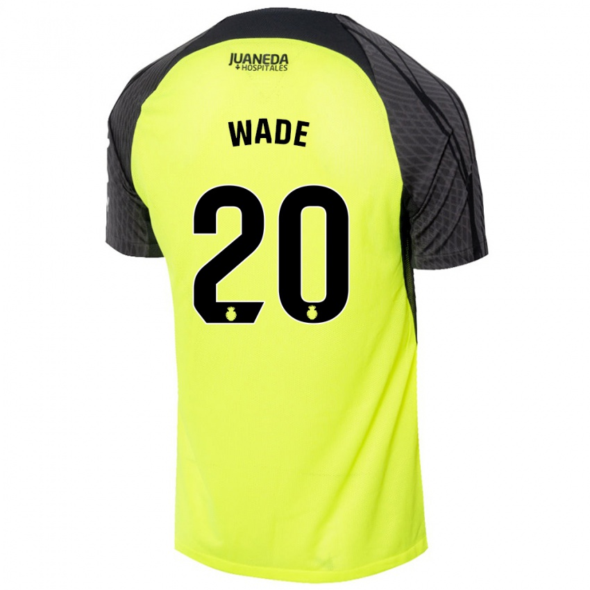 Enfant Maillot Sebas Wade #20 Vert Fluo Noir Tenues Extérieur 2024/25 T-Shirt Suisse