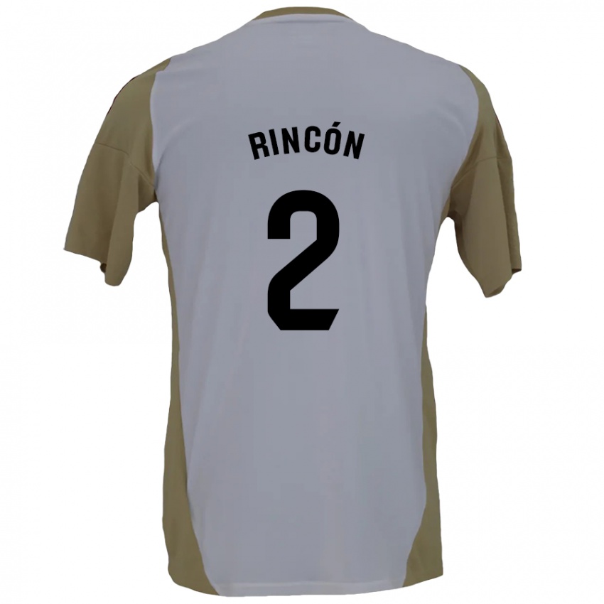 Kinder Hugo Rincón #2 Braunweiß Auswärtstrikot Trikot 2024/25 T-Shirt Schweiz