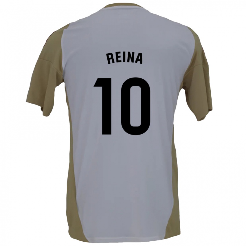 Kinder Alberto Reina #10 Braunweiß Auswärtstrikot Trikot 2024/25 T-Shirt Schweiz