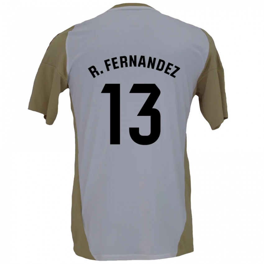 Kinder Raúl Fernández #13 Braunweiß Auswärtstrikot Trikot 2024/25 T-Shirt Schweiz