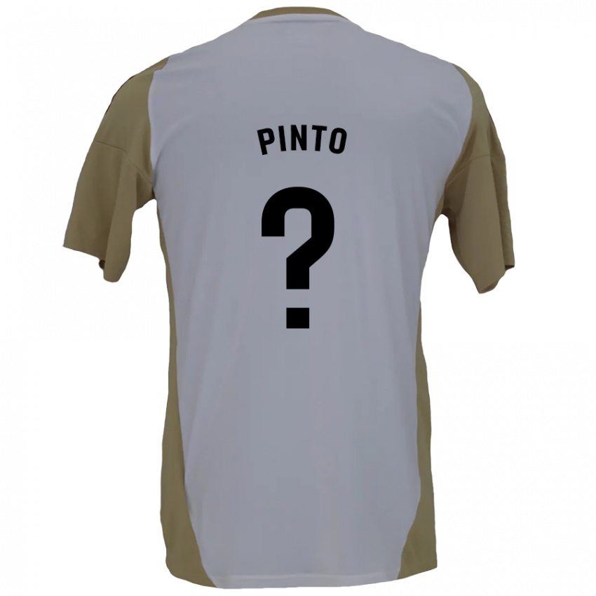 Kinder Yidne Pinto #0 Braunweiß Auswärtstrikot Trikot 2024/25 T-Shirt Schweiz