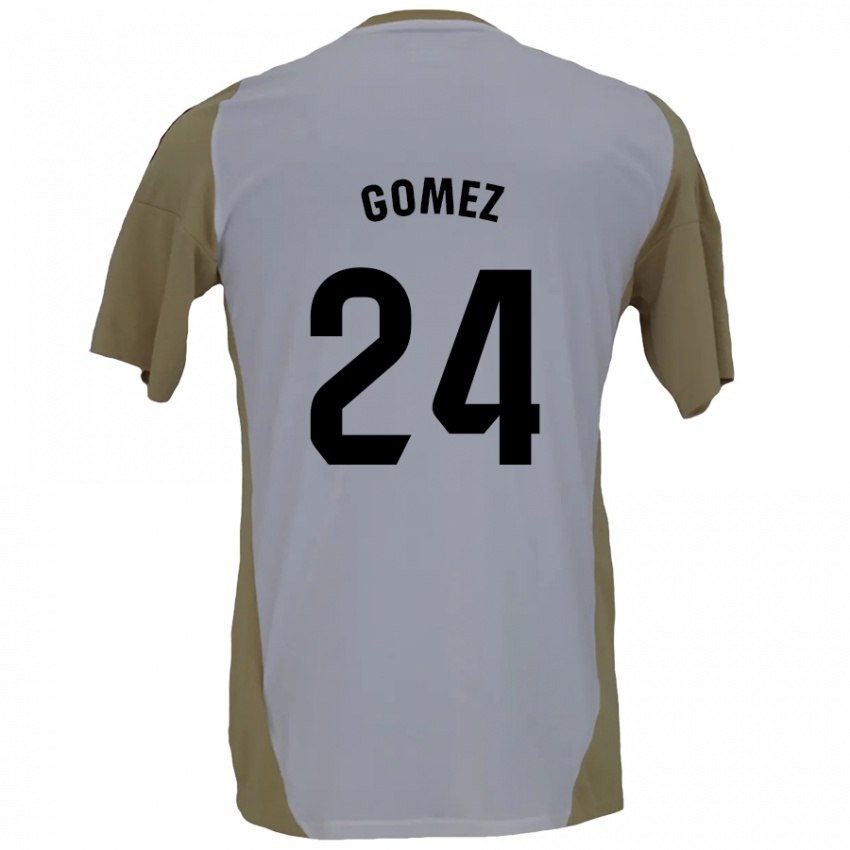 Kinder Jonathan Gómez #24 Braunweiß Auswärtstrikot Trikot 2024/25 T-Shirt Schweiz