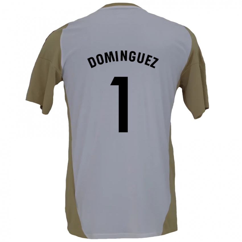 Kinder Iago Domínguez #1 Braunweiß Auswärtstrikot Trikot 2024/25 T-Shirt Schweiz