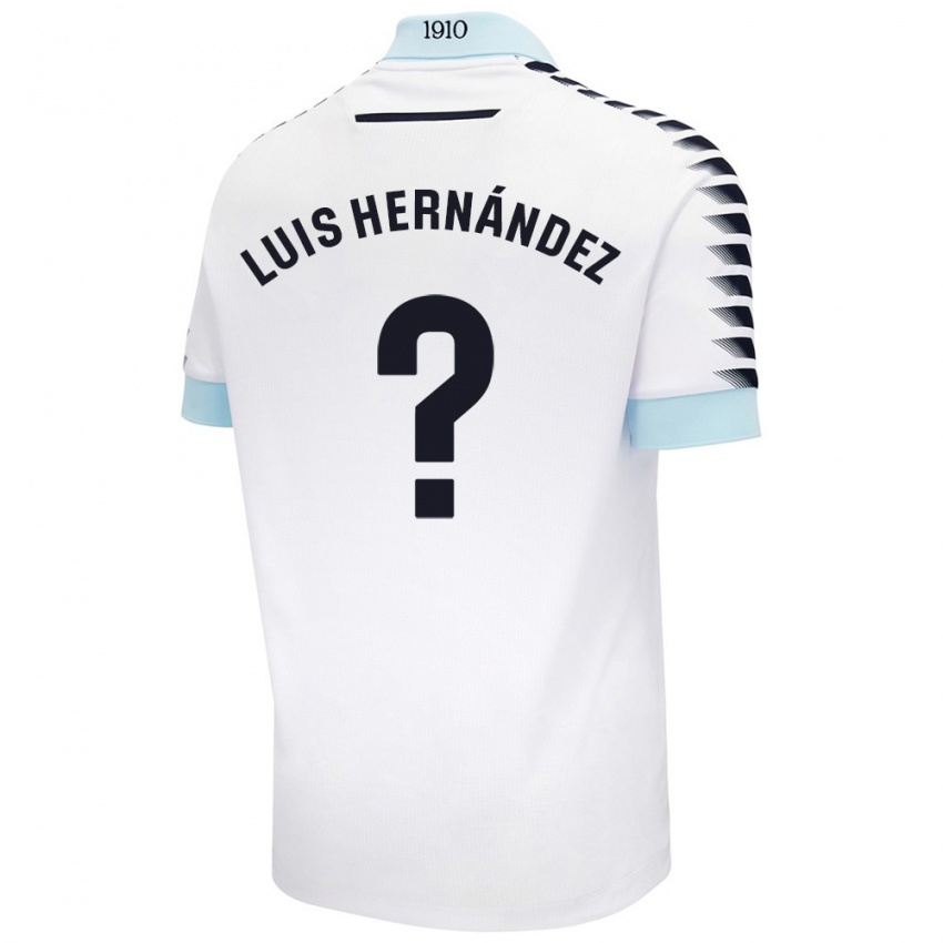 Kinder Luis Hernández #0 Weiß Blau Auswärtstrikot Trikot 2024/25 T-Shirt Schweiz