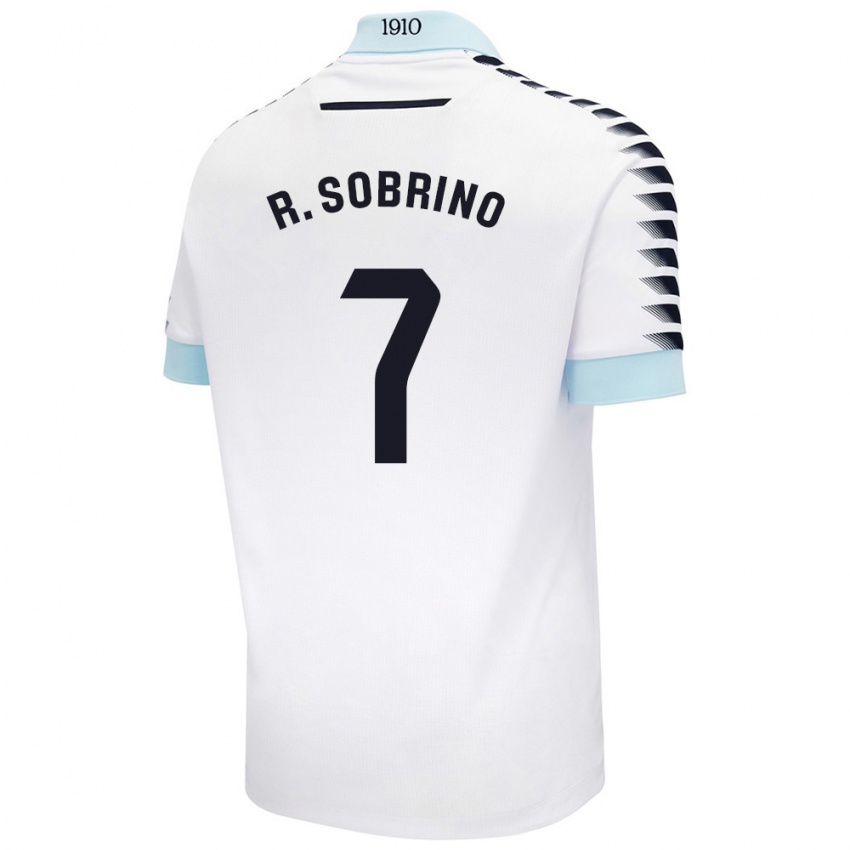 Kinder Ruben Sobrino #7 Weiß Blau Auswärtstrikot Trikot 2024/25 T-Shirt Schweiz