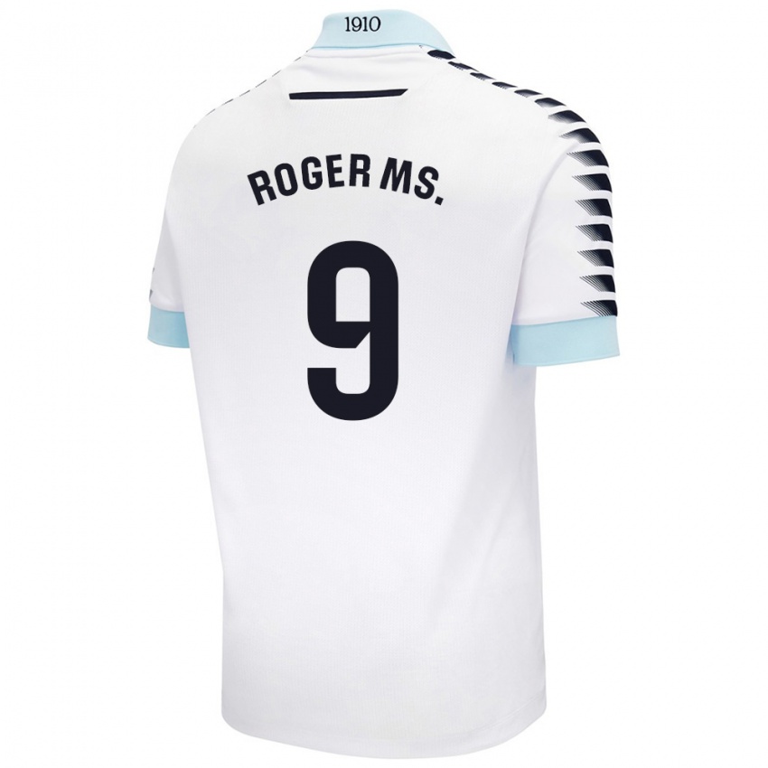 Kinder Roger Martí #9 Weiß Blau Auswärtstrikot Trikot 2024/25 T-Shirt Schweiz