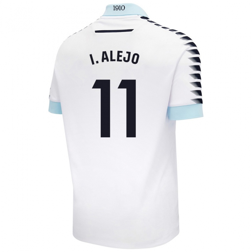 Kinder Iván Alejo #11 Weiß Blau Auswärtstrikot Trikot 2024/25 T-Shirt Schweiz