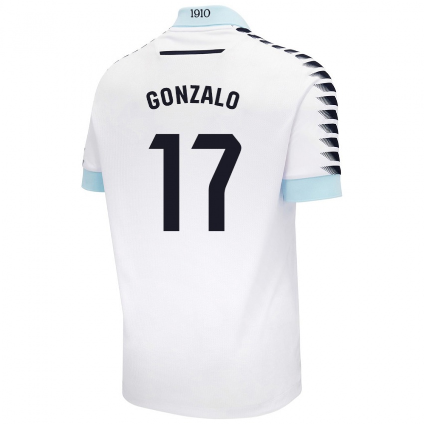 Kinder Gonzalo Escalante #17 Weiß Blau Auswärtstrikot Trikot 2024/25 T-Shirt Schweiz