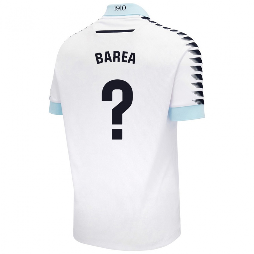 Kinder Pablo Barea #0 Weiß Blau Auswärtstrikot Trikot 2024/25 T-Shirt Schweiz