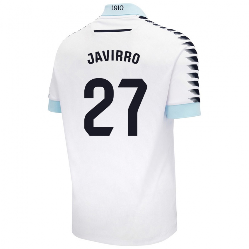 Kinder Javirro #27 Weiß Blau Auswärtstrikot Trikot 2024/25 T-Shirt Schweiz