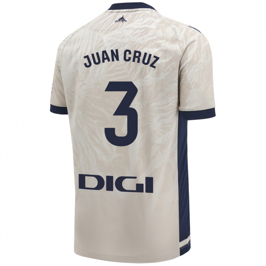 Kinder Juan Cruz #3 Hellgrau Auswärtstrikot Trikot 2024/25 T-Shirt Schweiz