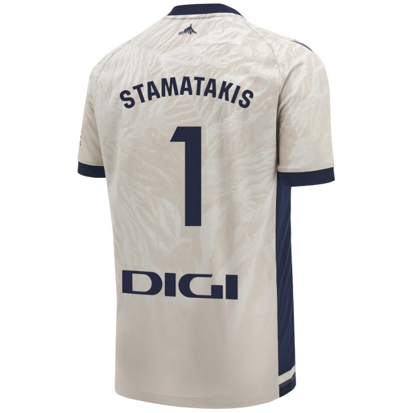 Enfant Maillot Dimitrios Stamatakis #1 Gris Clair Tenues Extérieur 2024/25 T-Shirt Suisse