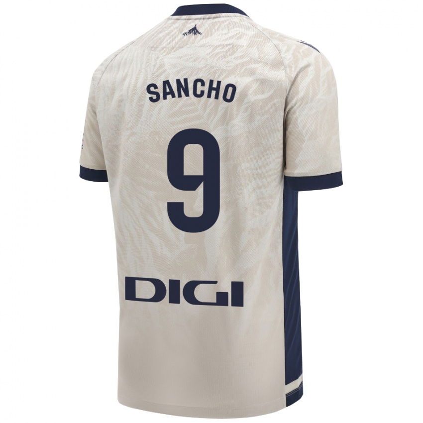 Enfant Maillot Dani Sancho #9 Gris Clair Tenues Extérieur 2024/25 T-Shirt Suisse