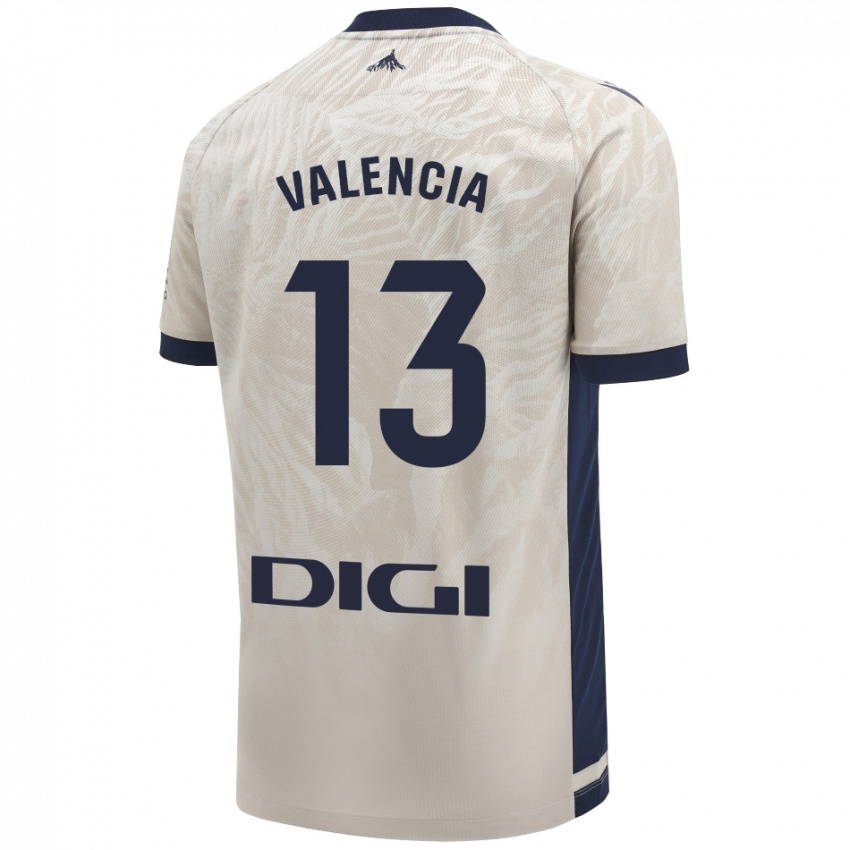 Enfant Maillot Pablo Valencia #13 Gris Clair Tenues Extérieur 2024/25 T-Shirt Suisse