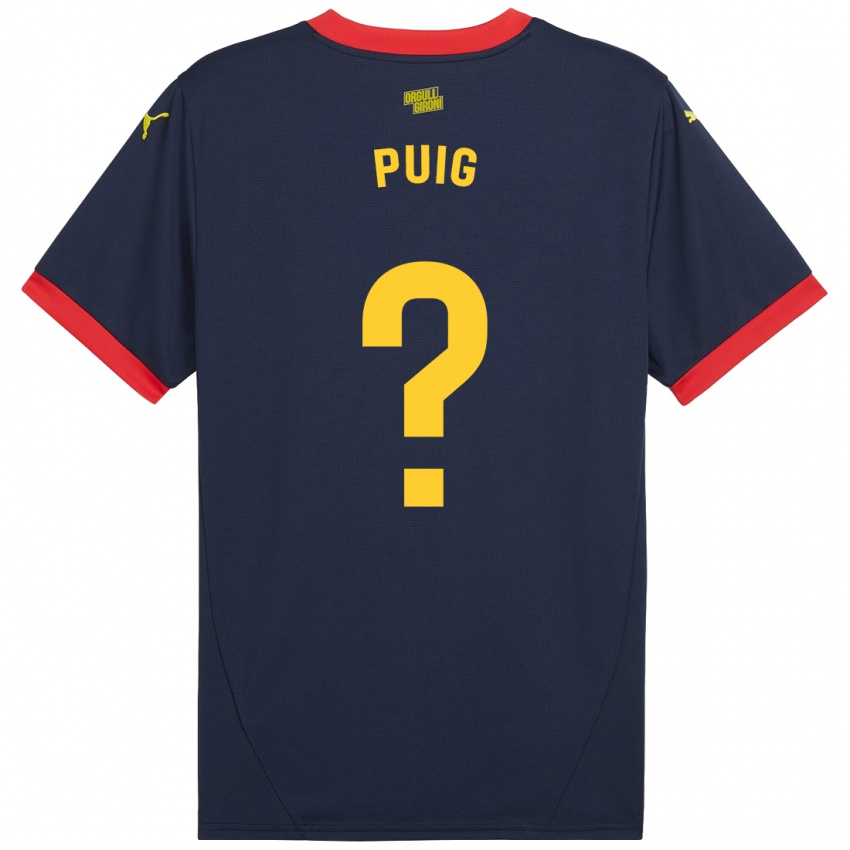 Enfant Maillot Sergi Puig #0 Bleu Marine Rouge Tenues Extérieur 2024/25 T-Shirt Suisse