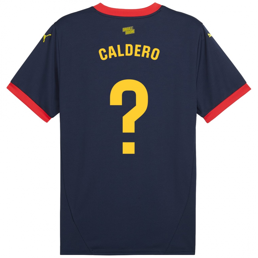 Kinder Nil Caldero #0 Marinerot Auswärtstrikot Trikot 2024/25 T-Shirt Schweiz