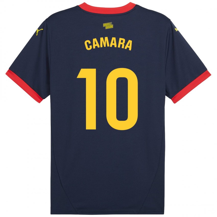 Enfant Maillot Dawda Camara #10 Bleu Marine Rouge Tenues Extérieur 2024/25 T-Shirt Suisse