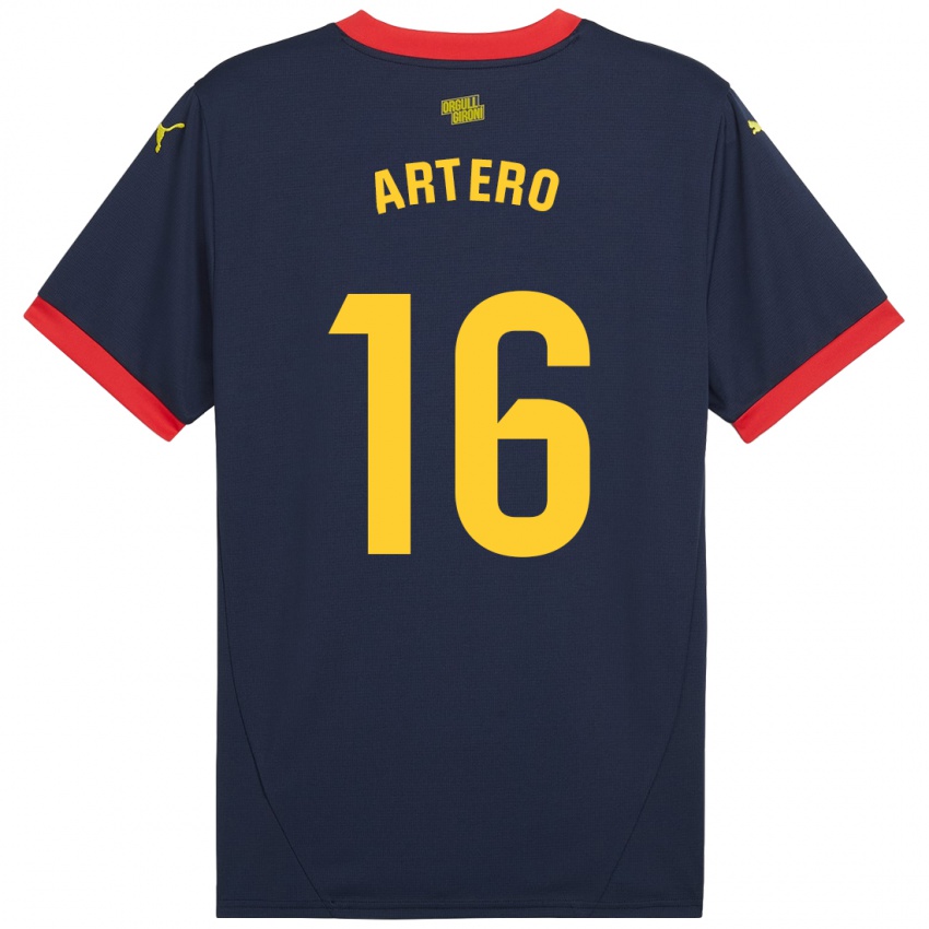 Enfant Maillot Ricard Artero #16 Bleu Marine Rouge Tenues Extérieur 2024/25 T-Shirt Suisse