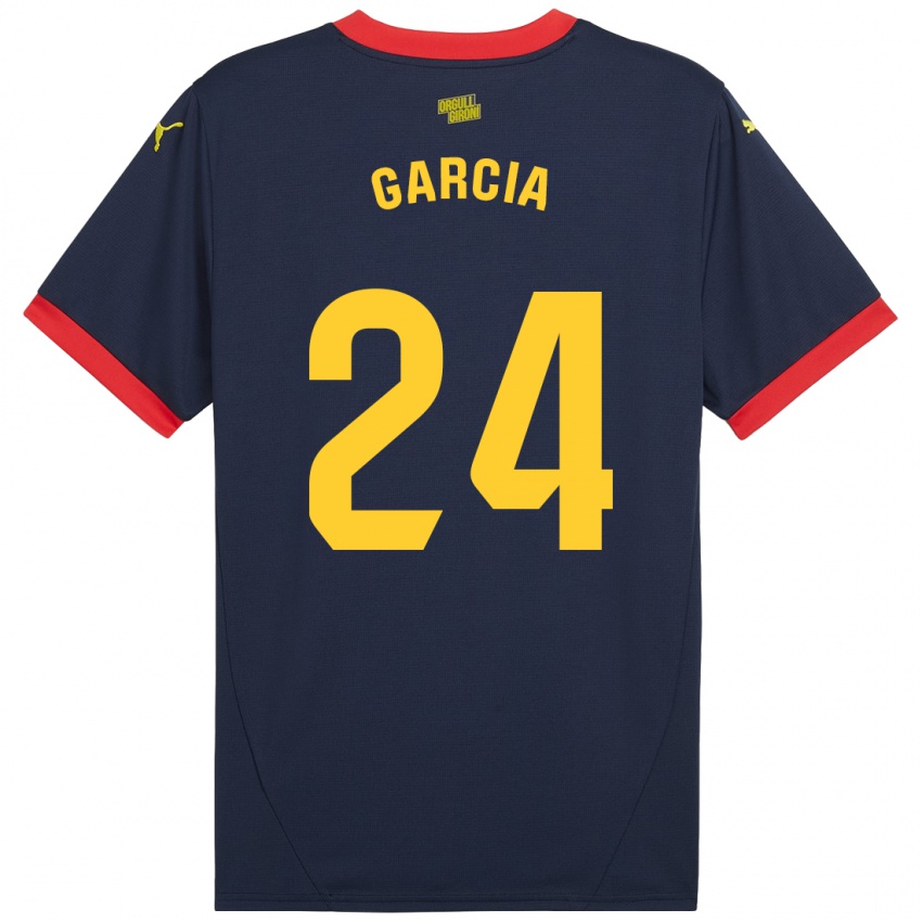 Kinder Borja García #24 Marinerot Auswärtstrikot Trikot 2024/25 T-Shirt Schweiz