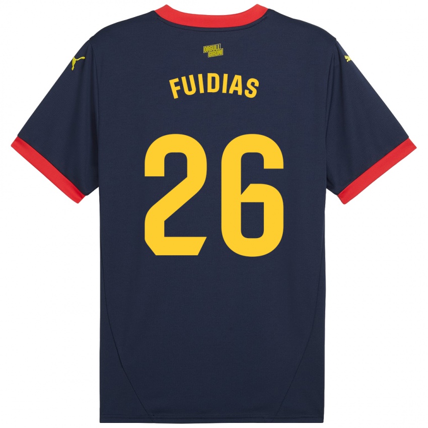 Enfant Maillot Toni Fuidias #26 Bleu Marine Rouge Tenues Extérieur 2024/25 T-Shirt Suisse