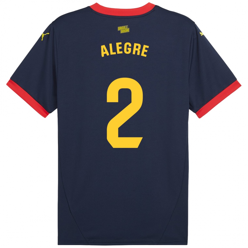 Enfant Maillot Marc Alegre #2 Bleu Marine Rouge Tenues Extérieur 2024/25 T-Shirt Suisse